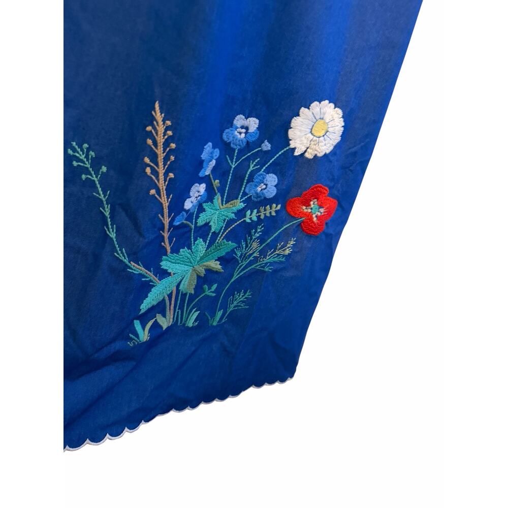 Tuckernuck Chambray Blue Embroidered Maxi Dress - Size XS - Picture 8 of 14